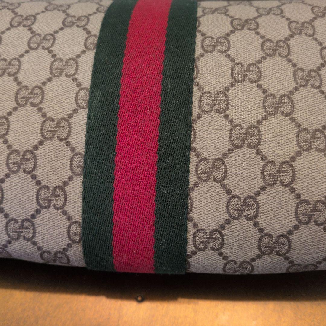 GUCCI シェリーライン GG クラッチバッグ ブラウン レザー ロゴ