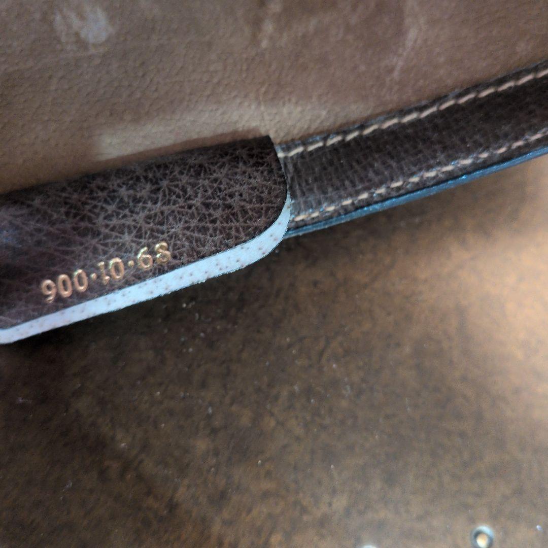 GUCCI シェリーライン GG クラッチバッグ ブラウン レザー ロゴ