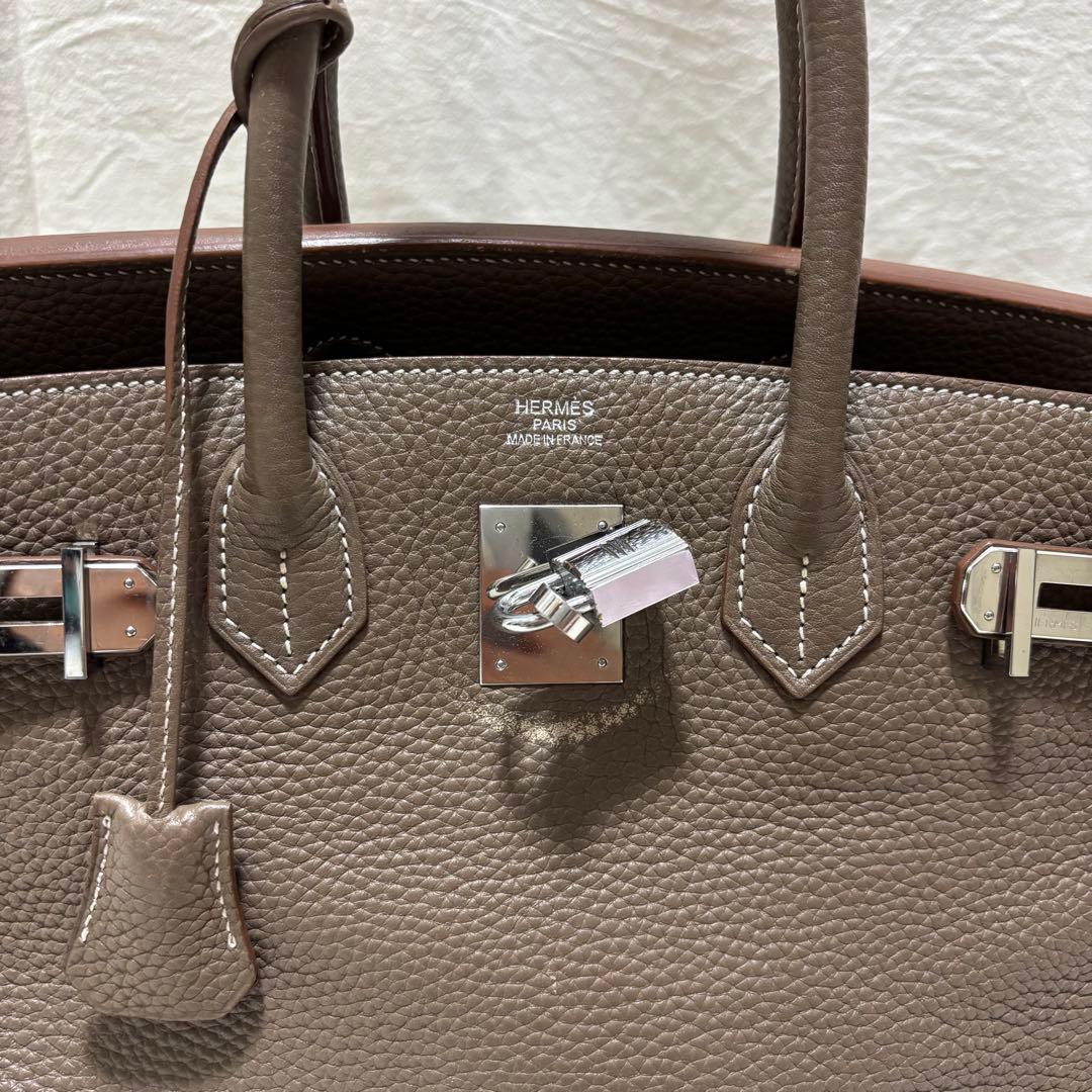 ハンドバック グレージュ エトゥープ 30