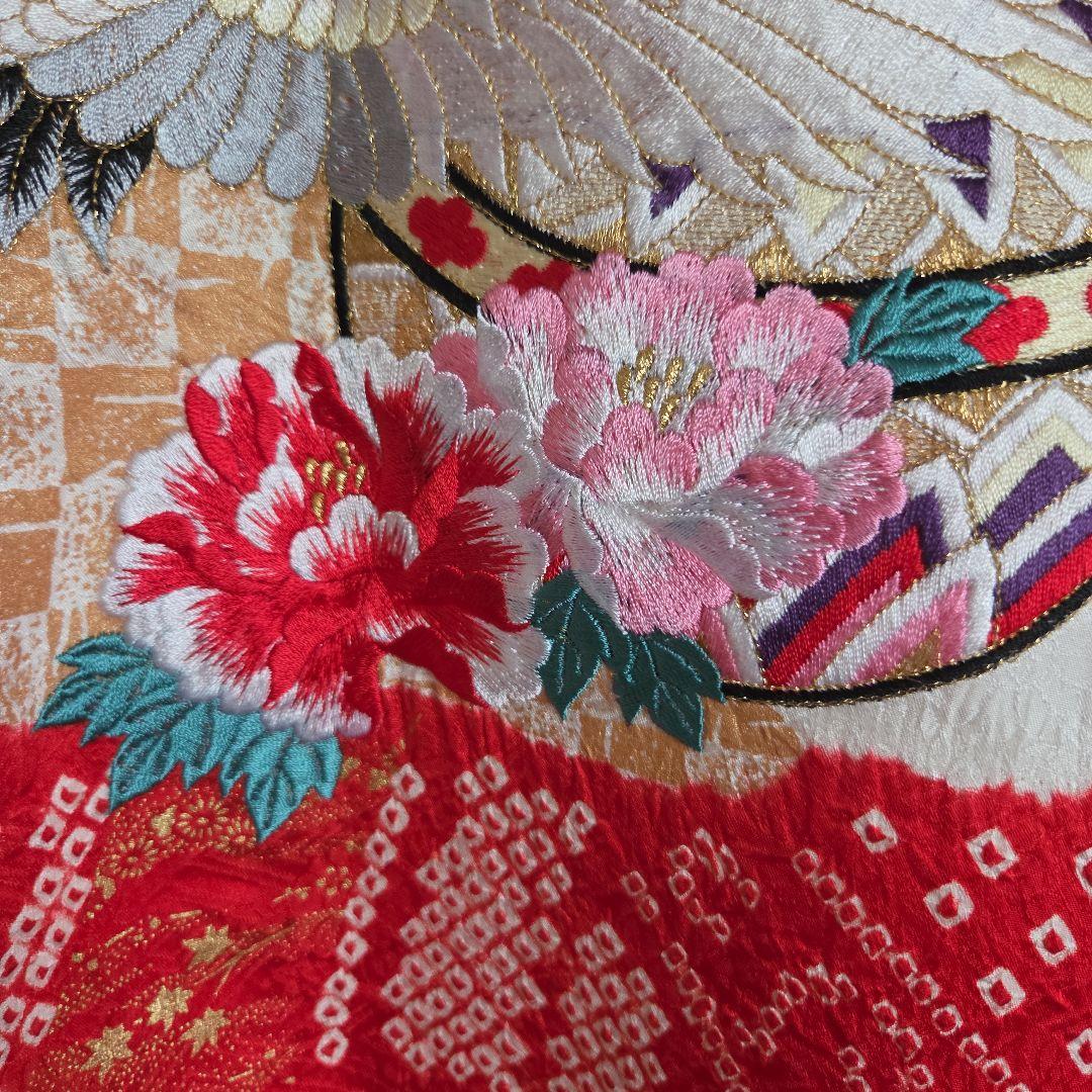 No60　正絹　女の子　お宮参り長襦袢付き　　産着　絞り