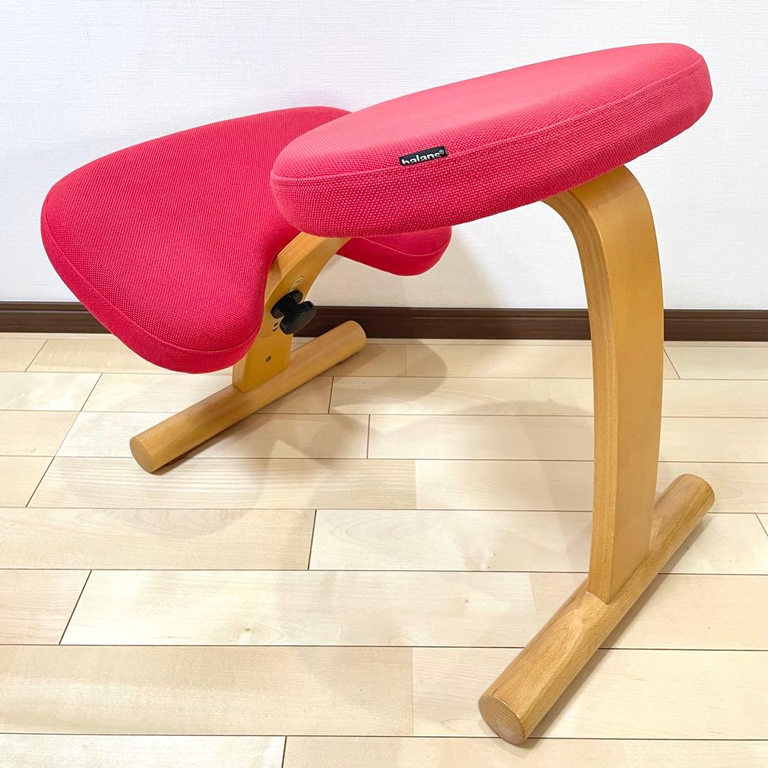 バランスラボ バランスチェア バランスイージー レッド 中古品