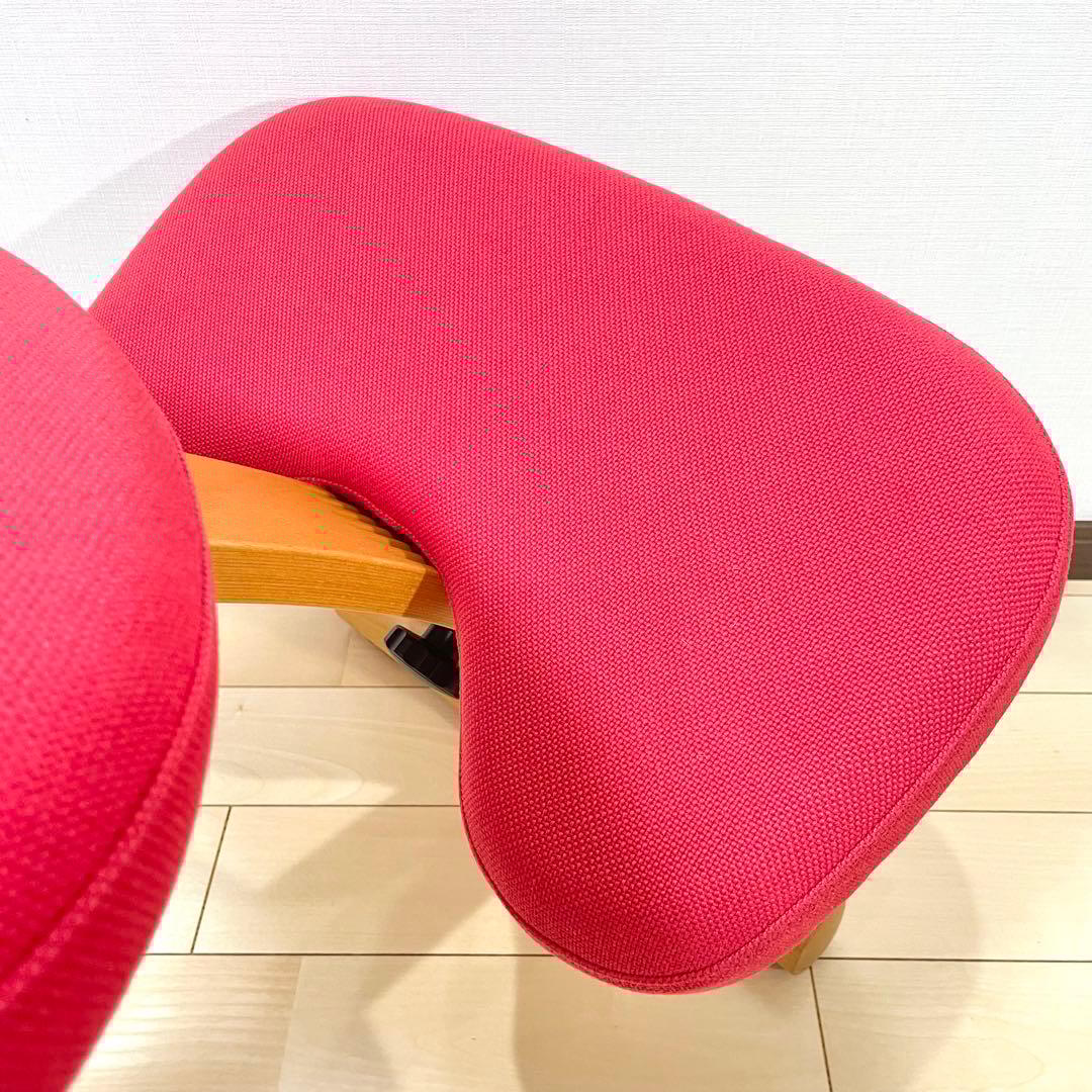 バランスラボ バランスチェア バランスイージー レッド 中古品