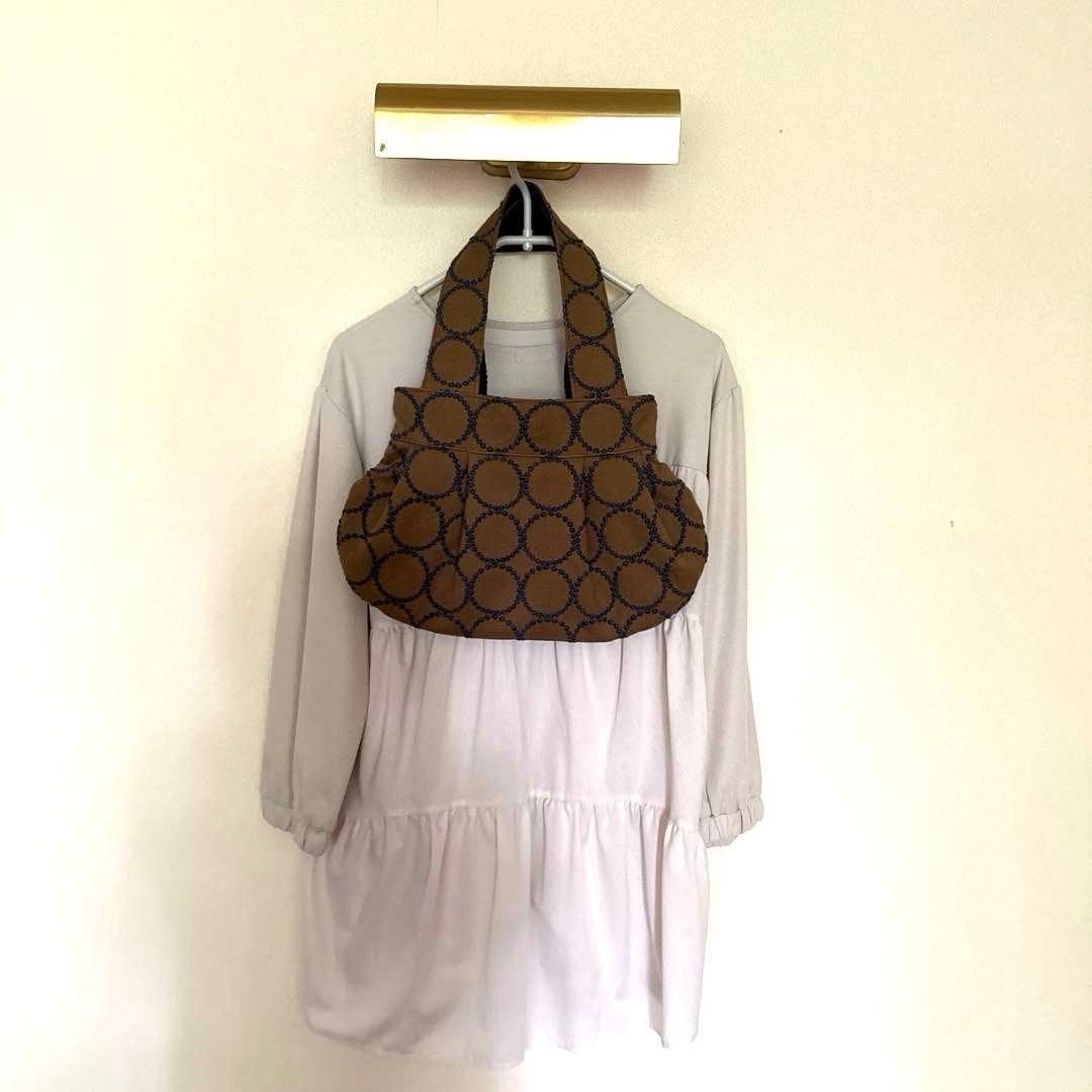 シャトル　ハンドメイド　ミナペルホネン　タンバリン生地　バッグ