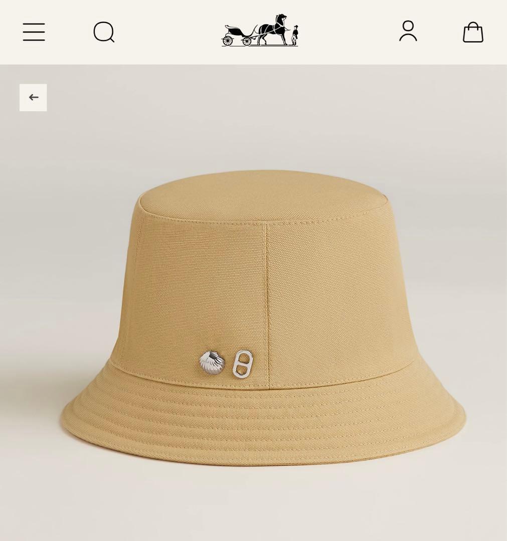 新品未使用　エルメス　ハット”ガルヴィ•シーシェル”