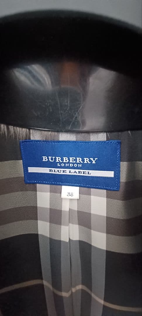 BURBERRYBLUE LABELバーバリーブルーレーベル　グレー　コート