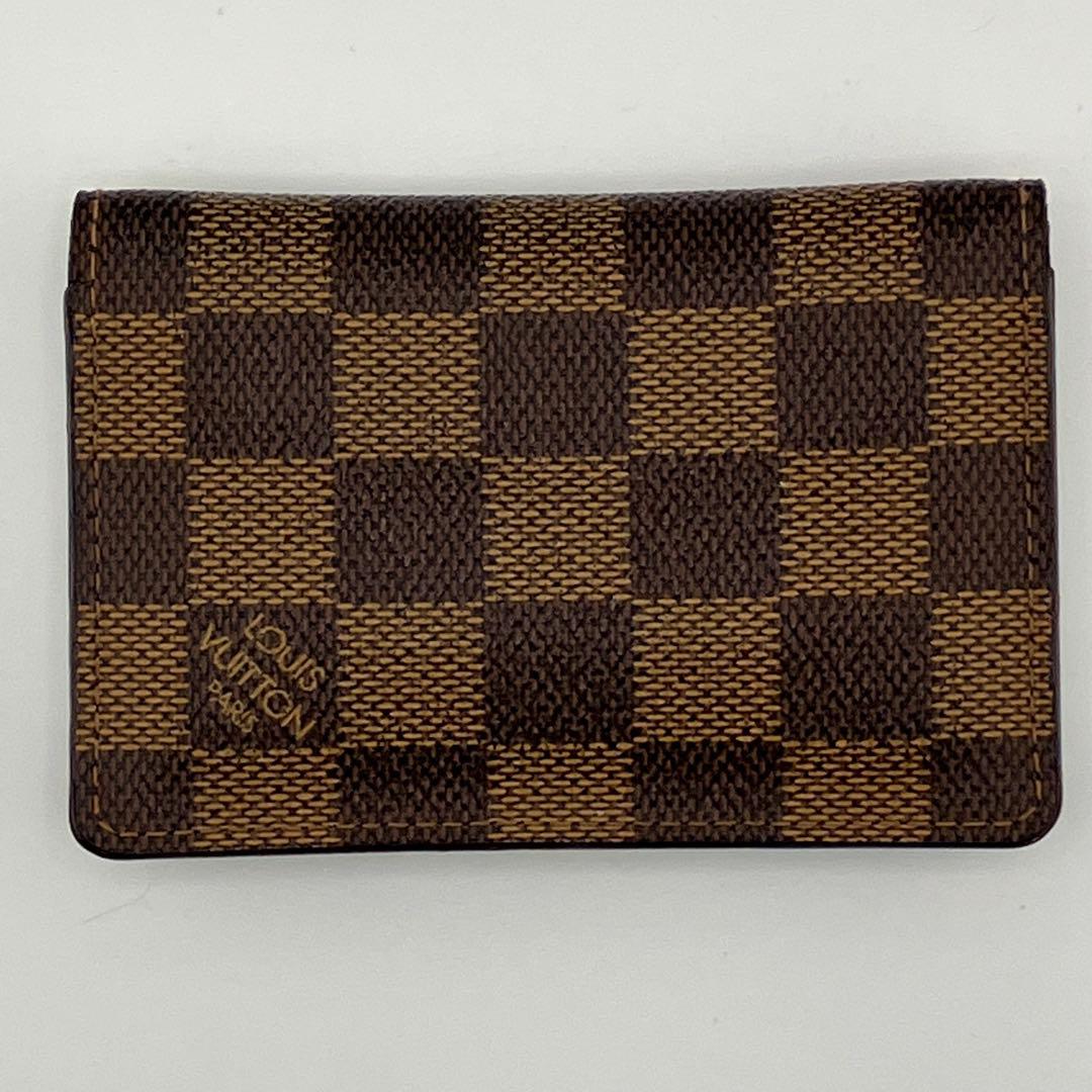 人気✨美品✨ルイ ヴィトン ダミエ オーガナイザー ドゥポッシュ 名刺入れ 茶色