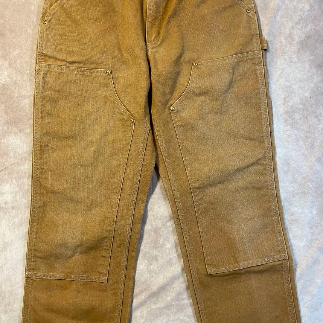 Carhartt ダブルニー ペインターパンツ USA製 ブラウン 32×30