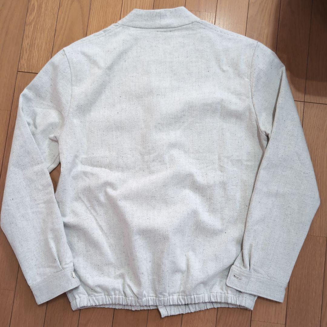 THE GIGI ホワイトデニムノーカラージャケット