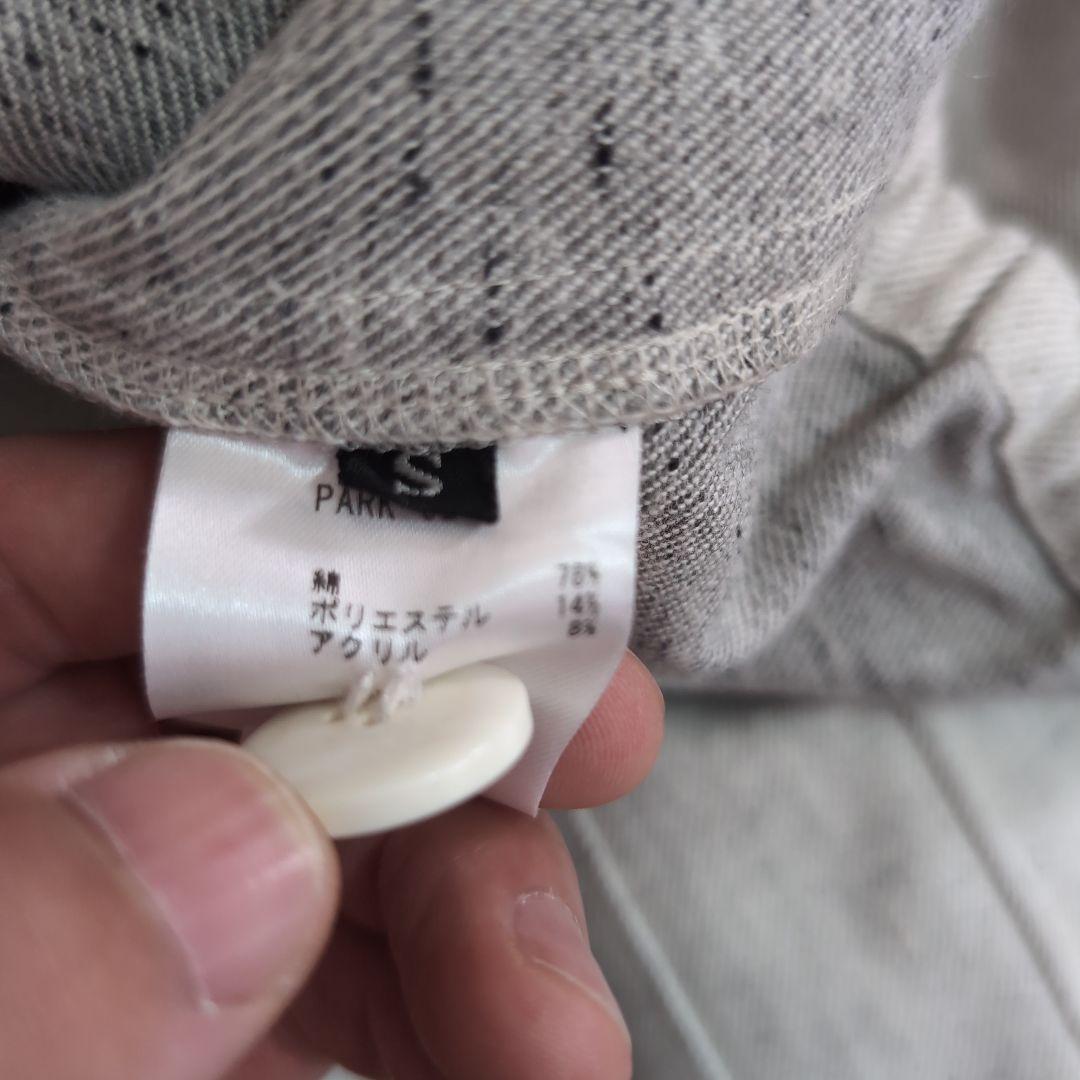 THE GIGI ホワイトデニムノーカラージャケット