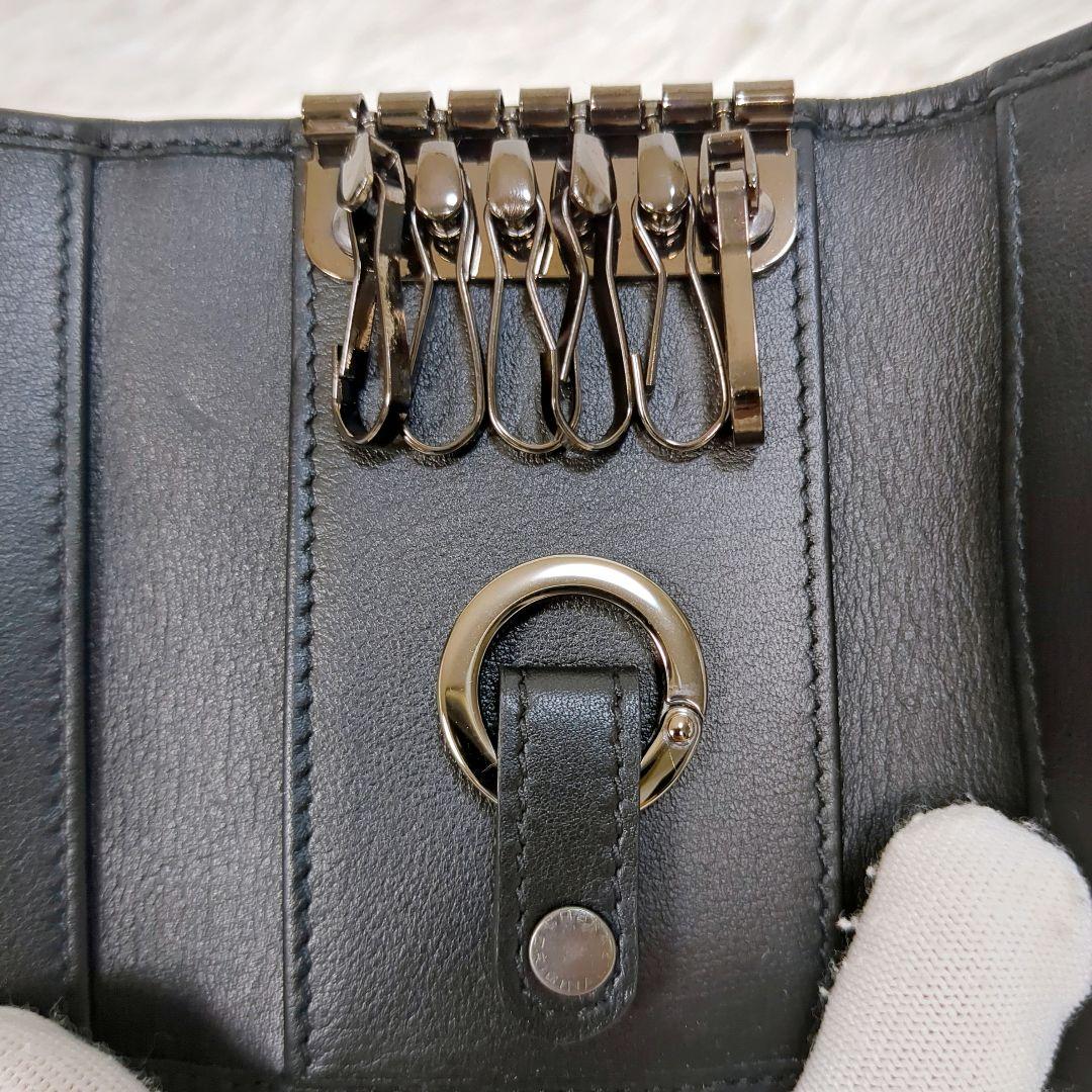 超希少　エルメネジルド・ゼニア　6連キーケース　イントレチャート　編み込みレザー