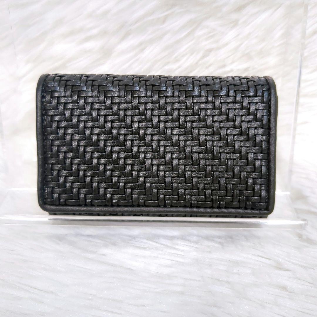 超希少　エルメネジルド・ゼニア　6連キーケース　イントレチャート　編み込みレザー