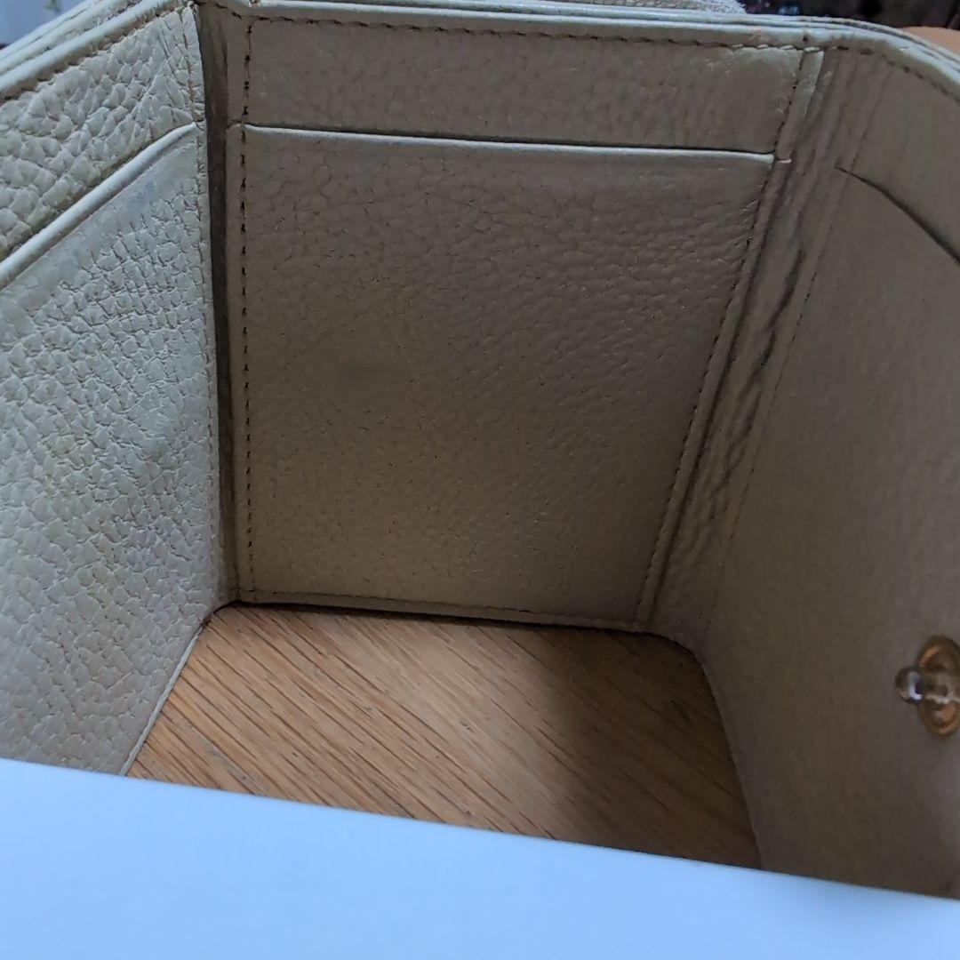 【美品】アタオ ワルツ ヴィトロ 3つ折り財布 エナメル レザー ブループリズム