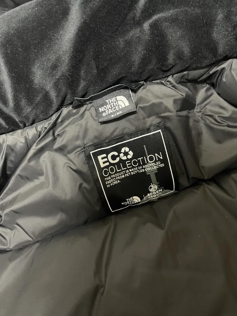 新品　韓国限定ノースフェイス グースダウンジャケット グレー 高級色 メンズ S