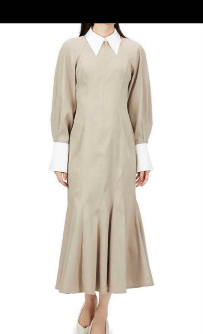 ★タグ付新品★フレイアイディー　シャツカラーマーメイドワンピース