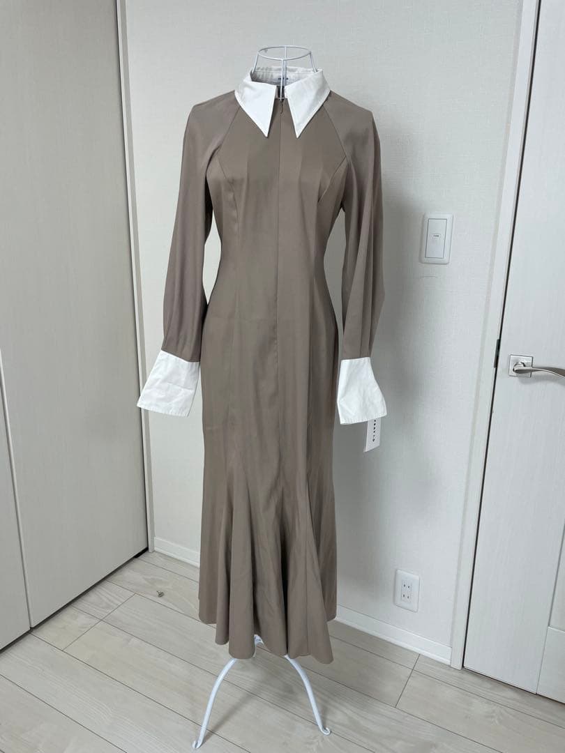 ★タグ付新品★フレイアイディー　シャツカラーマーメイドワンピース
