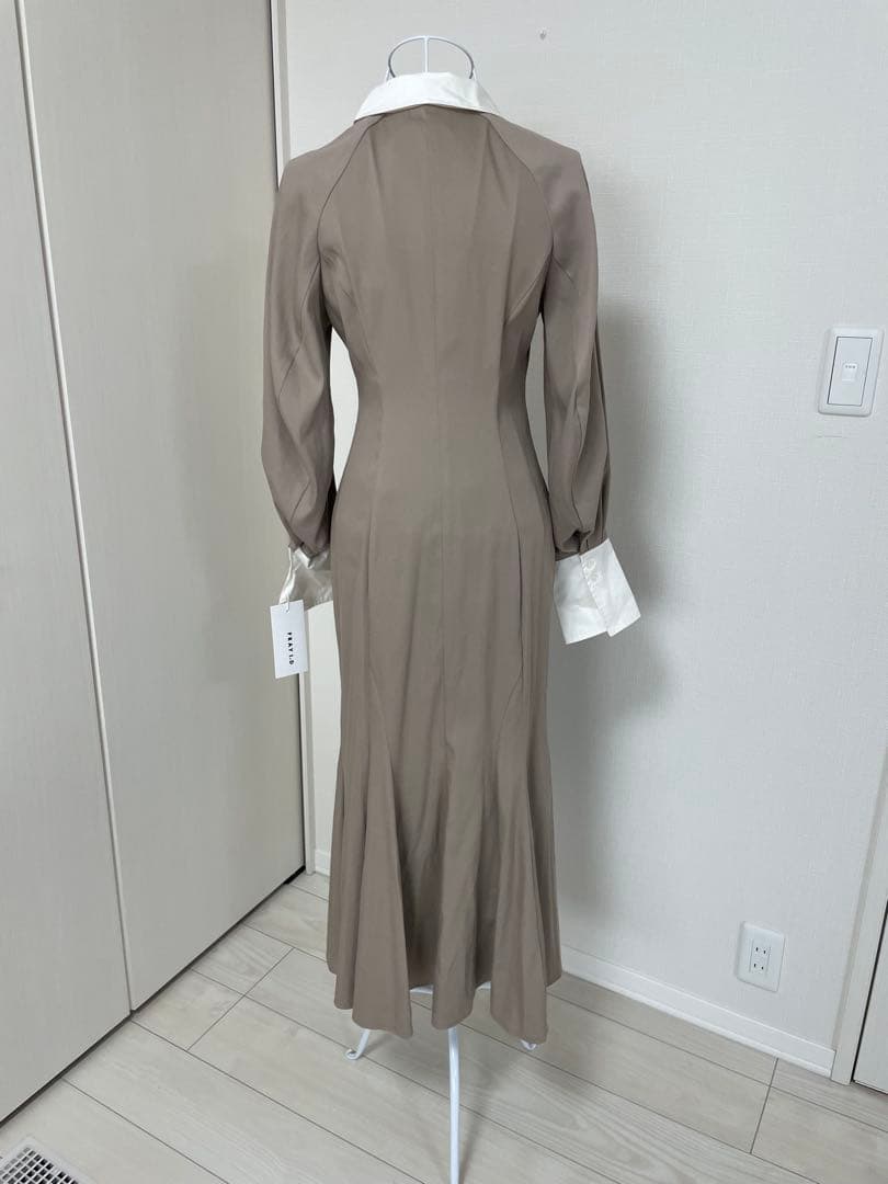 ★タグ付新品★フレイアイディー　シャツカラーマーメイドワンピース
