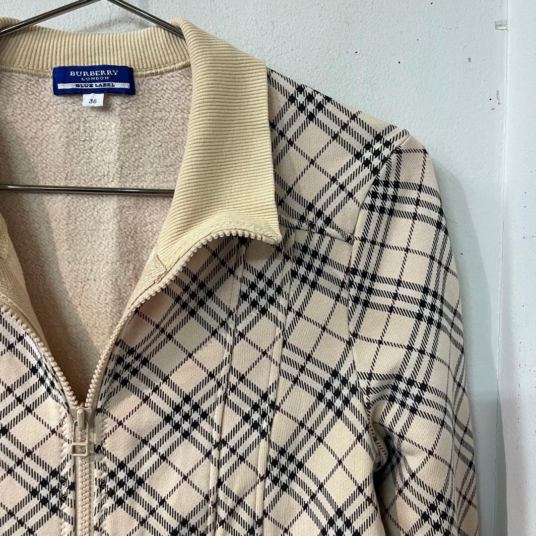 Burberry Blue Label y2k ジップ　ノバチェック　D39