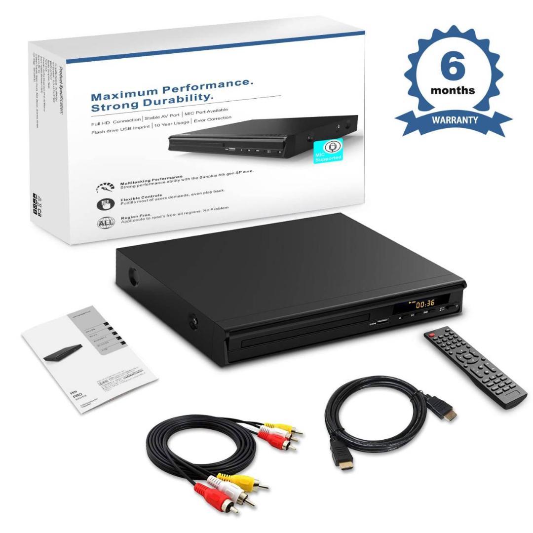 リージョンフリー対応 DVDプレーヤー コンパクトサイズ