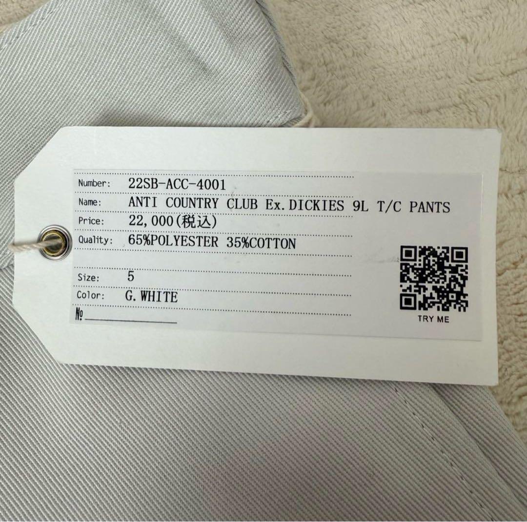 ベドウィン ANTI COUNTRY CLUB T/C PANTS 未使用