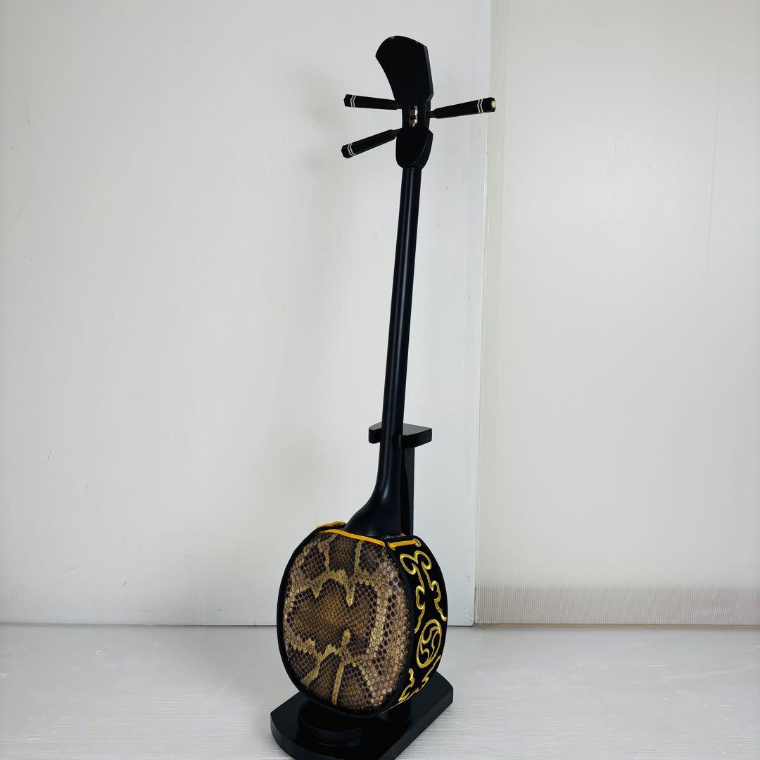 沖縄三線 本蛇皮 琉球 民族楽器 伝統楽器 入門 初心者 本格 琉球 弦楽器