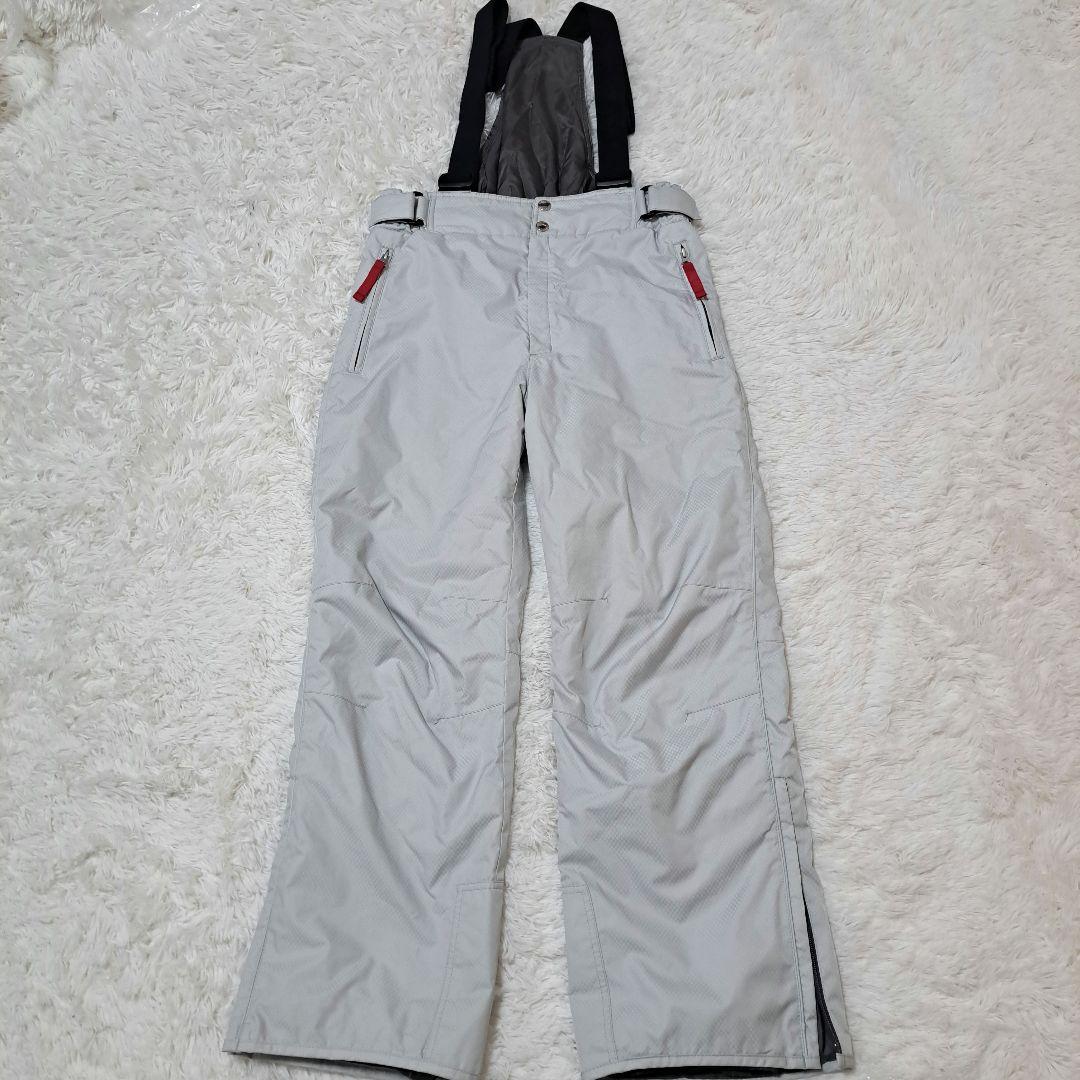 デサント/スノーウェア/上下セット/ホワイト/サイズO【a-18】