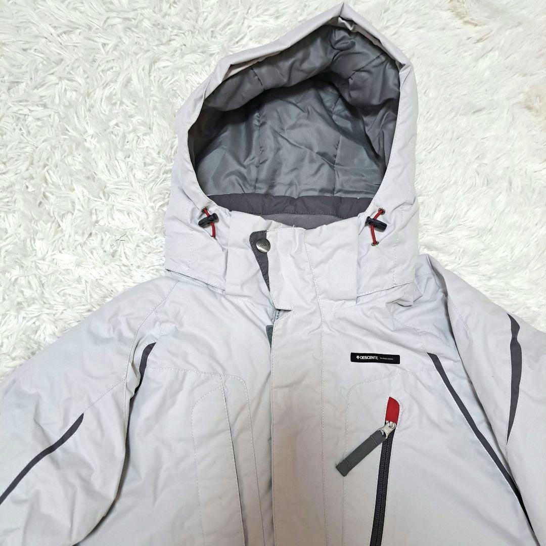 デサント/スノーウェア/上下セット/ホワイト/サイズO【a-18】