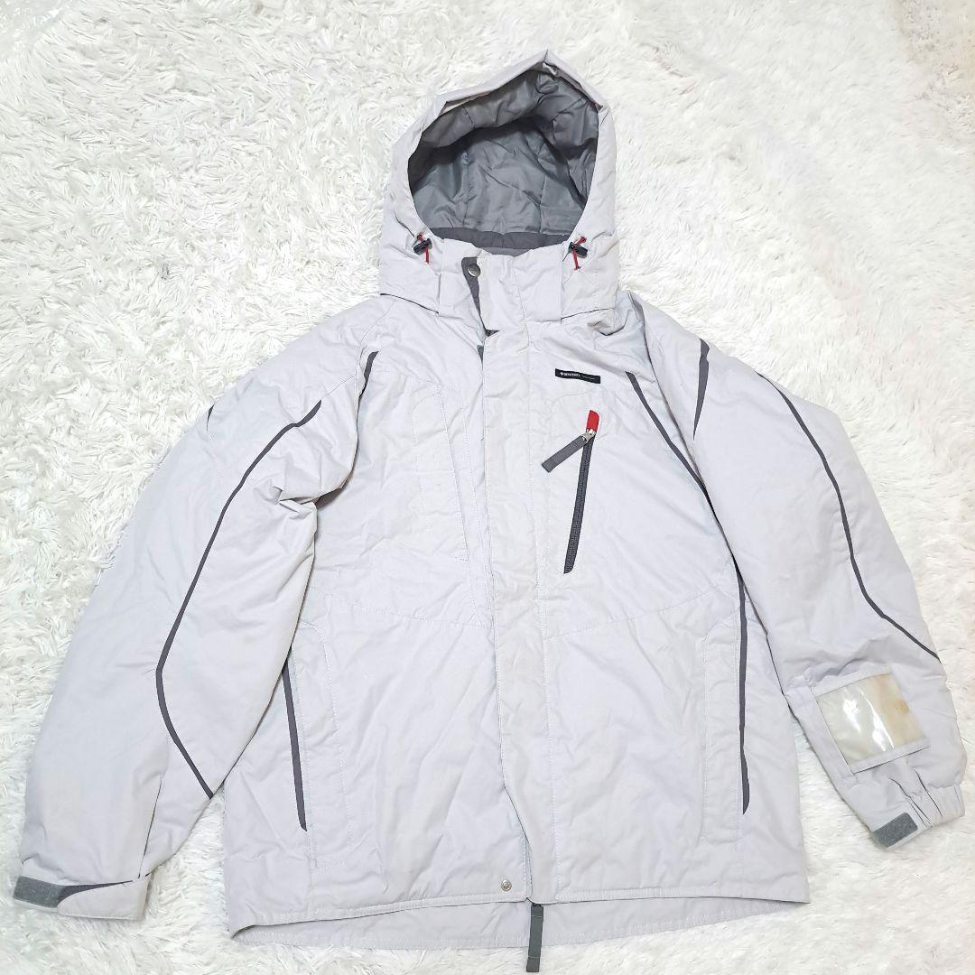 デサント/スノーウェア/上下セット/ホワイト/サイズO【a-18】