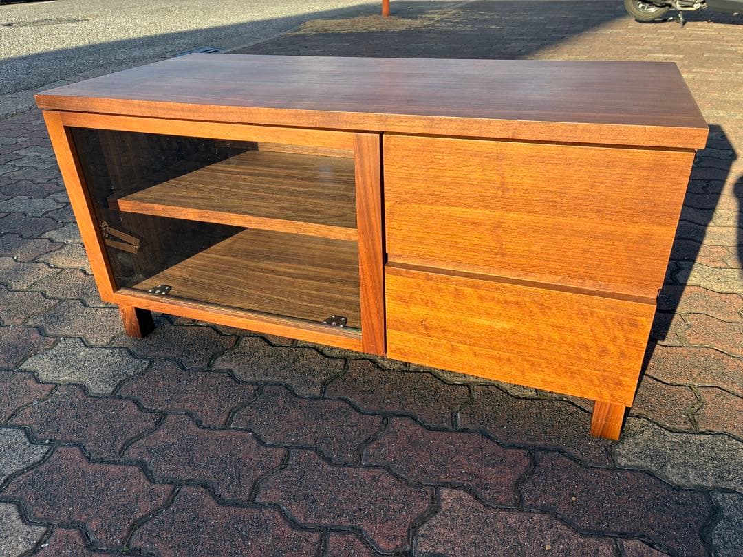 無印良品 木製ＡＶラック 幅90cm ウォールナット材突板