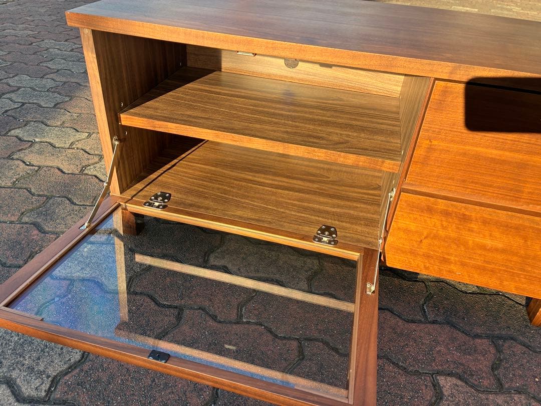 無印良品 木製ＡＶラック 幅90cm ウォールナット材突板