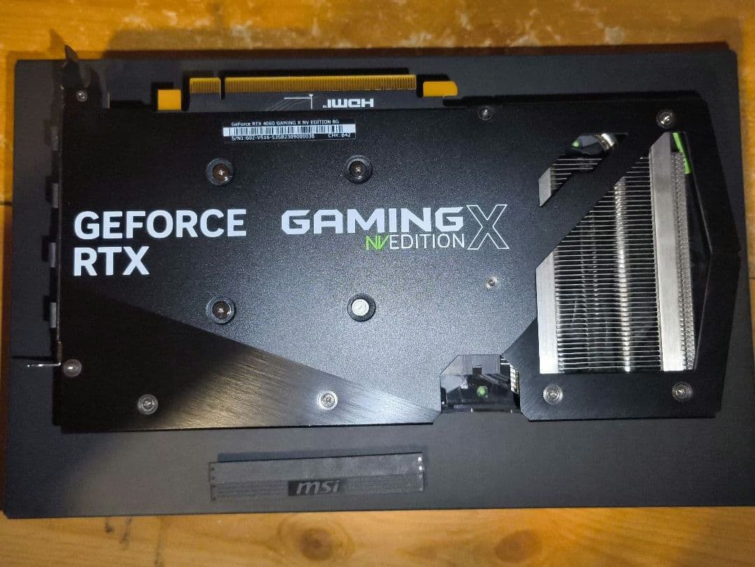 【世界限定6000台】MSI RTX4060 NVedition 箱&付属品完備