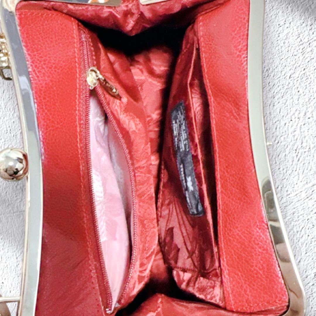 THINK BEE! ショルダーバッグ チェーン スパンコール がま口 ゴブラン