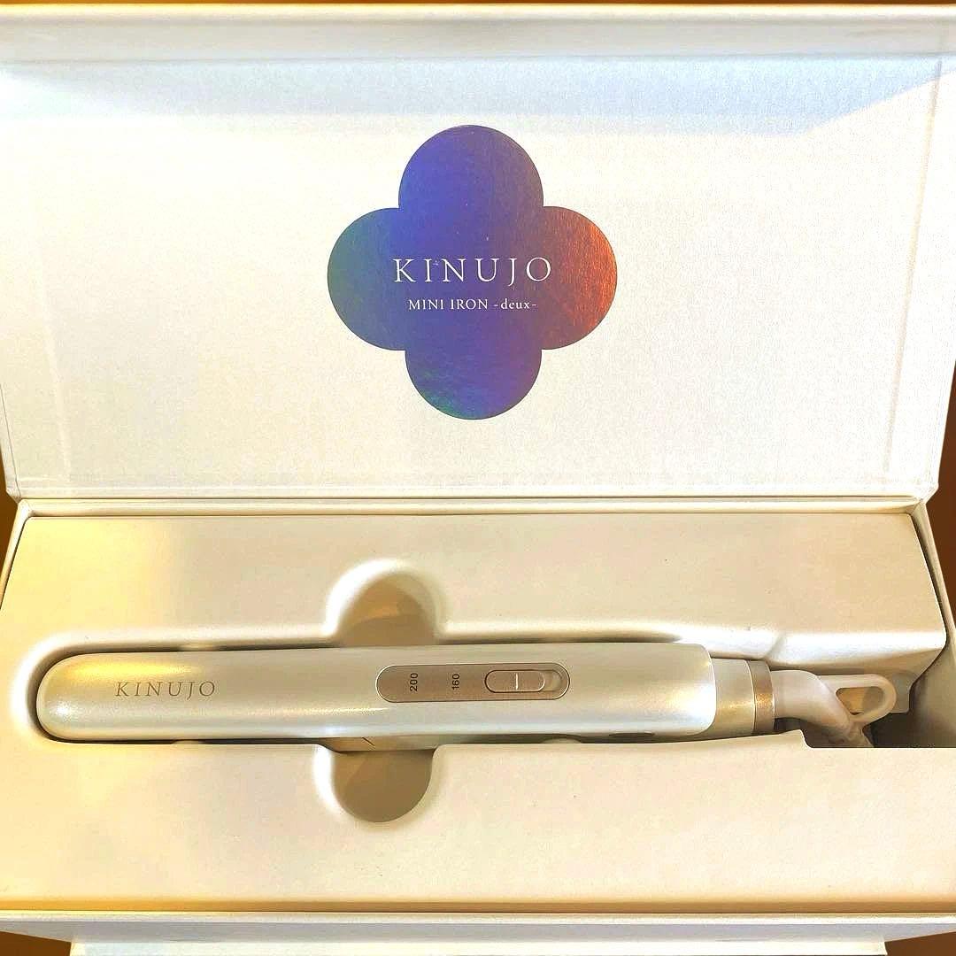 【美品】KINUJO ミニアイロン deux 海外可　耐熱ポーチ付