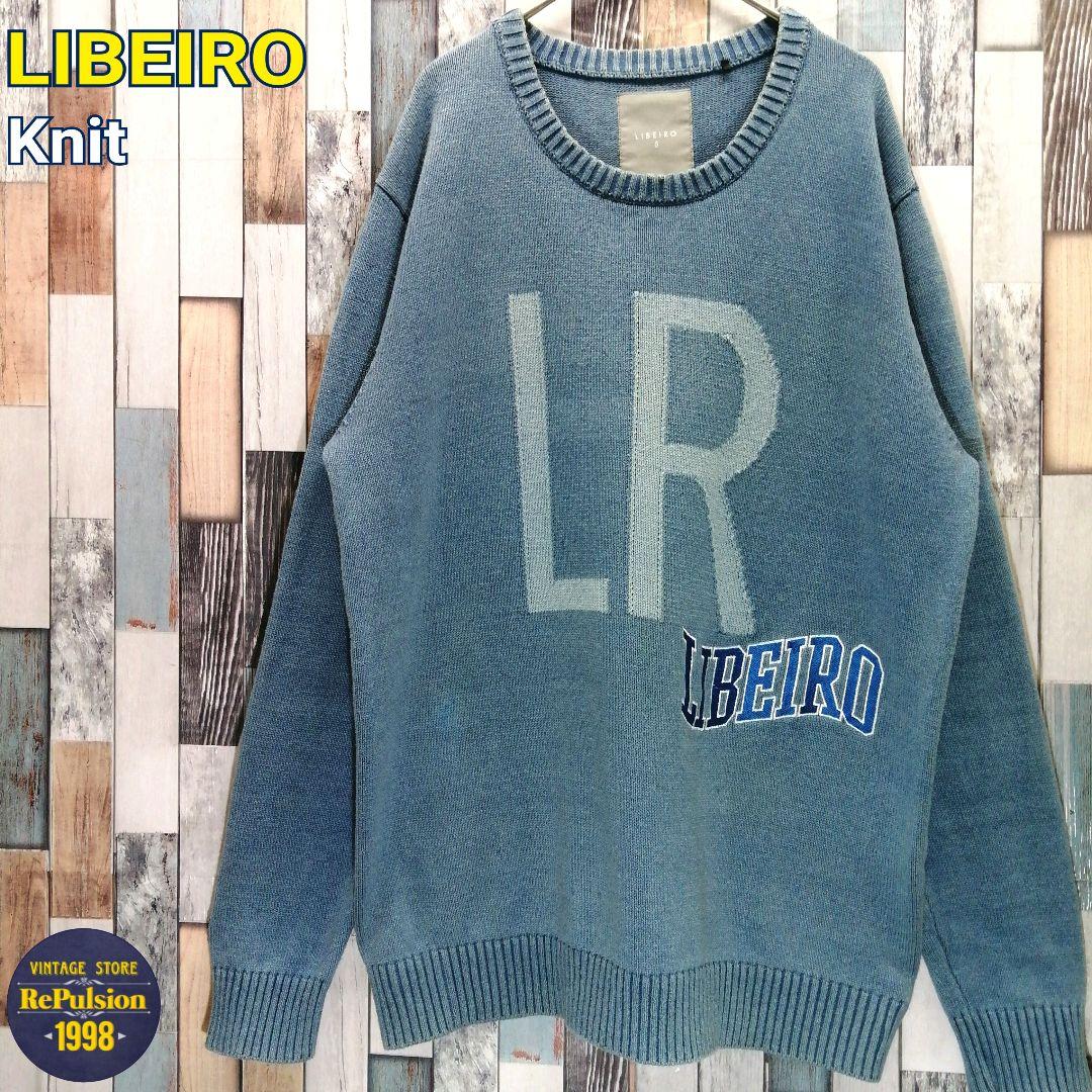 LIBEIRO　リベイロ　ニット　セーター　刺繍ロゴ