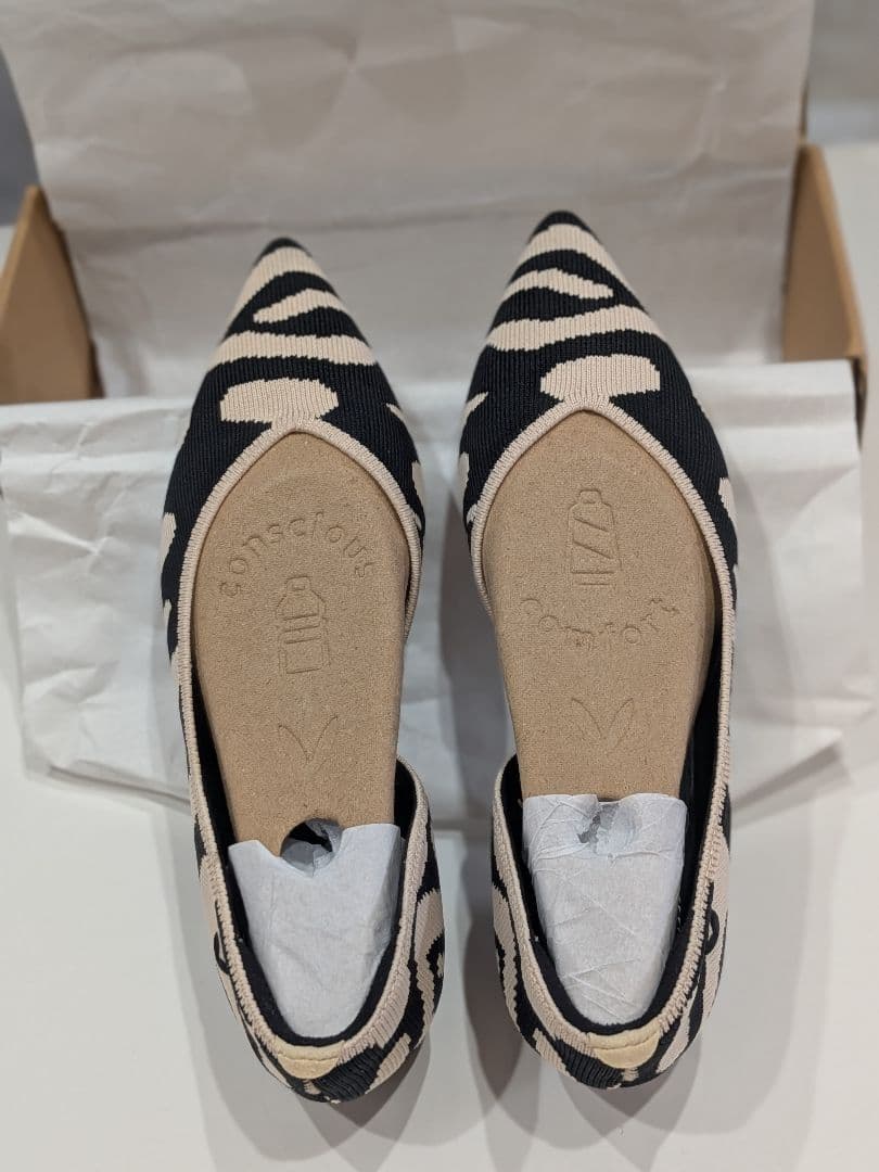 【試し履きのみ✨】箱ありVIVAIA ポインテッドトゥ フラットシューズ