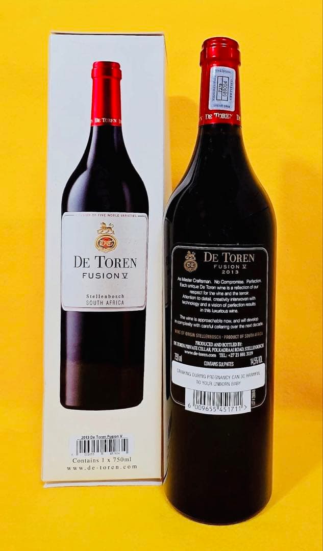デトレンフュージョン V赤ワインDeToren FusionV2013南アフリカ