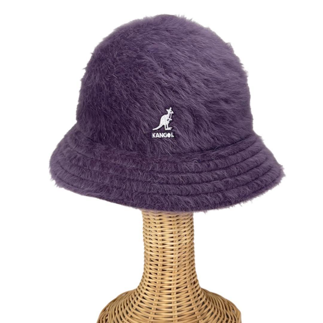 SALE❄️ラス1‼️KANGOL　ファーゴラ　ベル型　紫　XLサイズ　アンゴラ