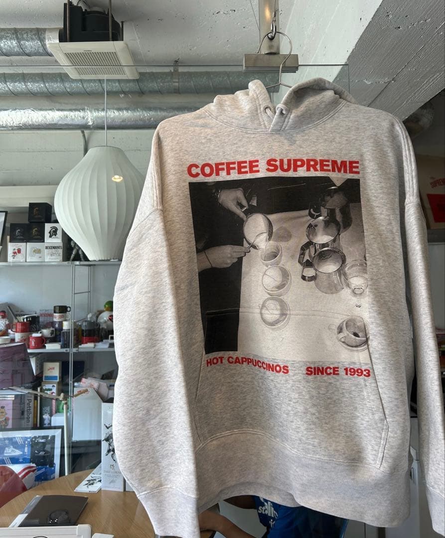 COFFEE SUPREME スウェットフーディー　裏起毛