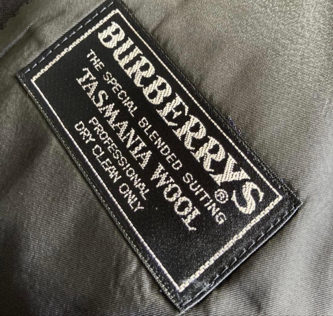 【超名品】ＢＢ５位　バーバリー　金ボタンダブルセットアップスーツ　ネイビー紺ブレ