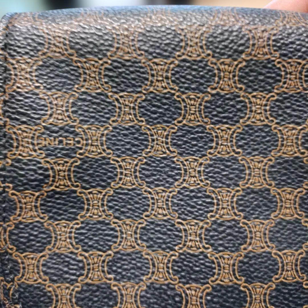 CELINEブラックドットパターンボディウエストバッグ