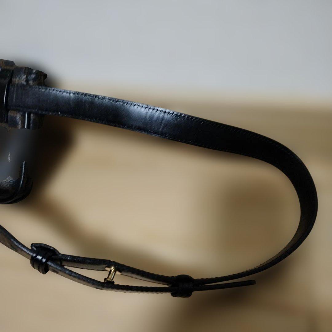 CELINEブラックドットパターンボディウエストバッグ