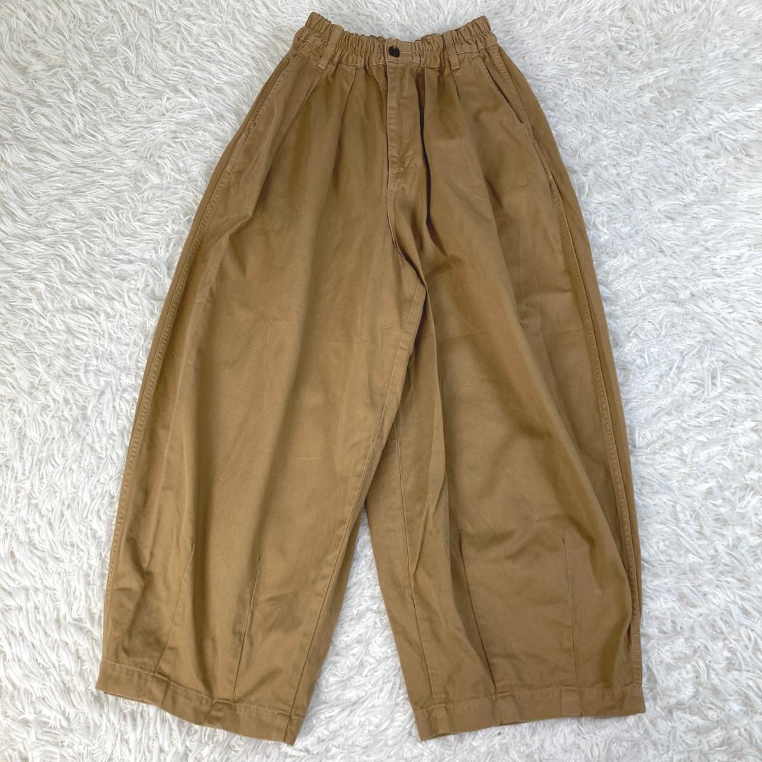 HARVESTY　ハーベスティ　サーカスパンツ　カーキベージュ　サイズ1