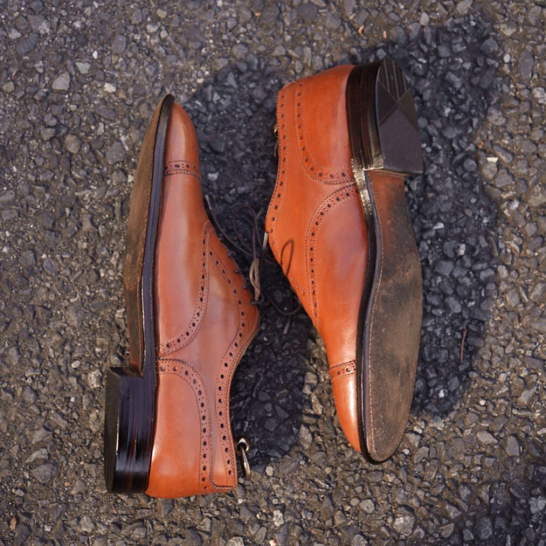 ⭐︎格安出品⭐︎ Alden 911 キャップトゥセミブローグ US8D