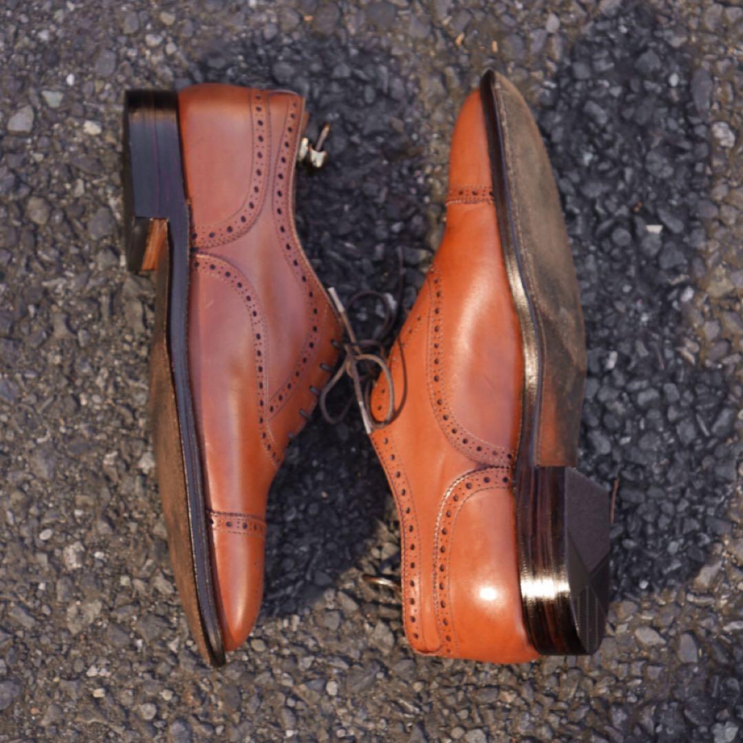 ⭐︎格安出品⭐︎ Alden 911 キャップトゥセミブローグ US8D