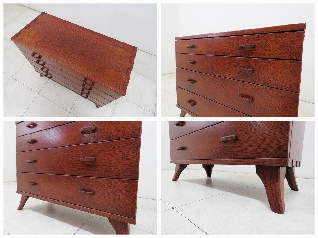 桧 無垢材 チェスト タンス 抽斗検矢澤金太郎ジョージナカシマ家具蔵BC工房