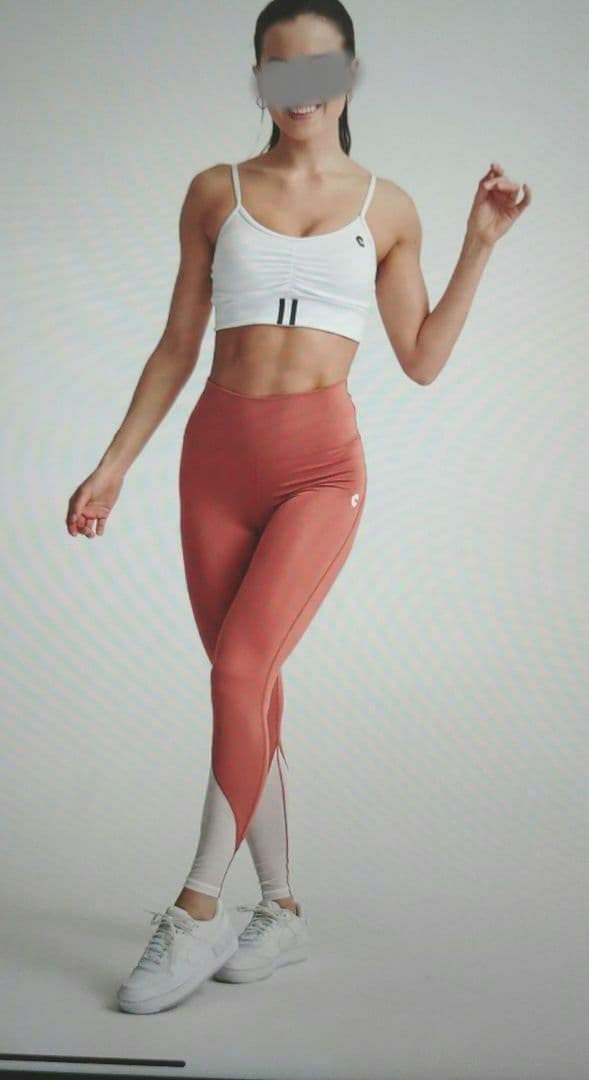 (プロフ必読)sallyクロノス ヒップアップレギンスMテラコッタ色