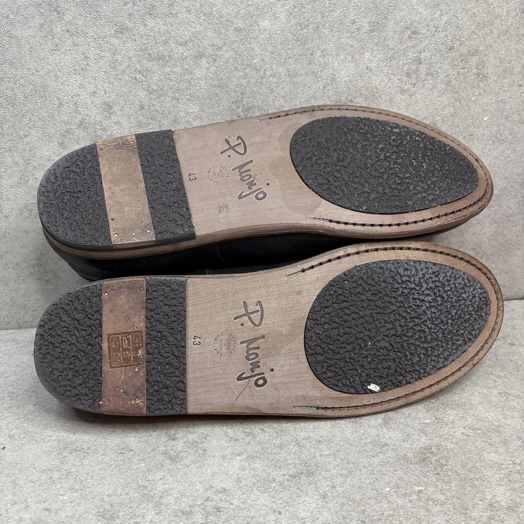 美品！P. Monjo ペップモンジョ　プレーントゥ　レースアップレザーシューズ