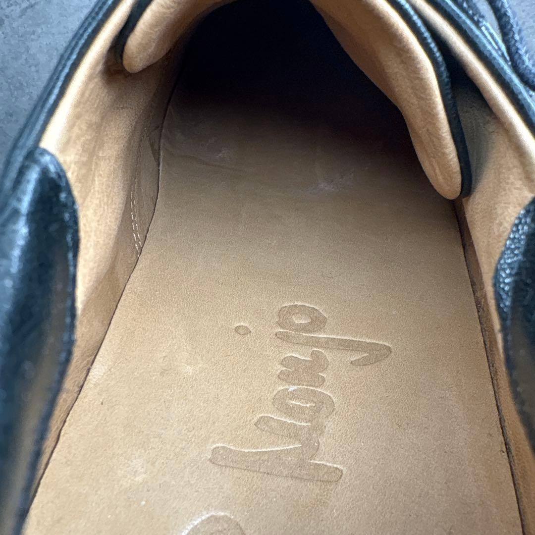 美品！P. Monjo ペップモンジョ　プレーントゥ　レースアップレザーシューズ