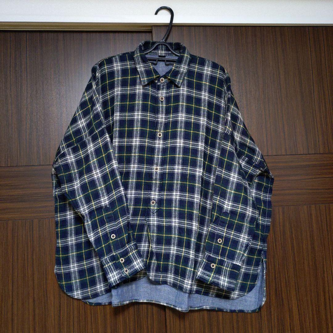 45R 二重織りのビッグシャツ