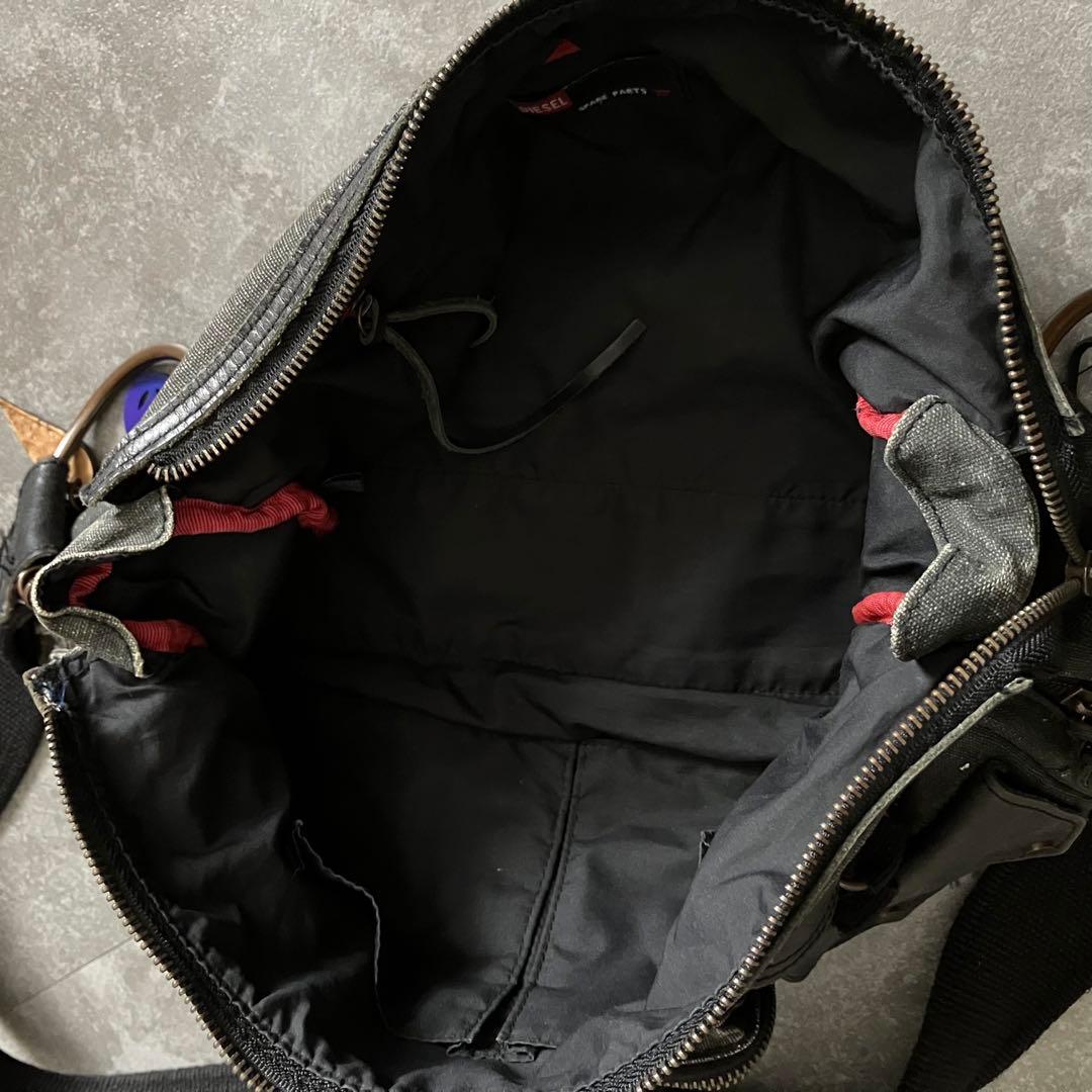 バッグ 90s00s diesel multi-pocket shoulder bag