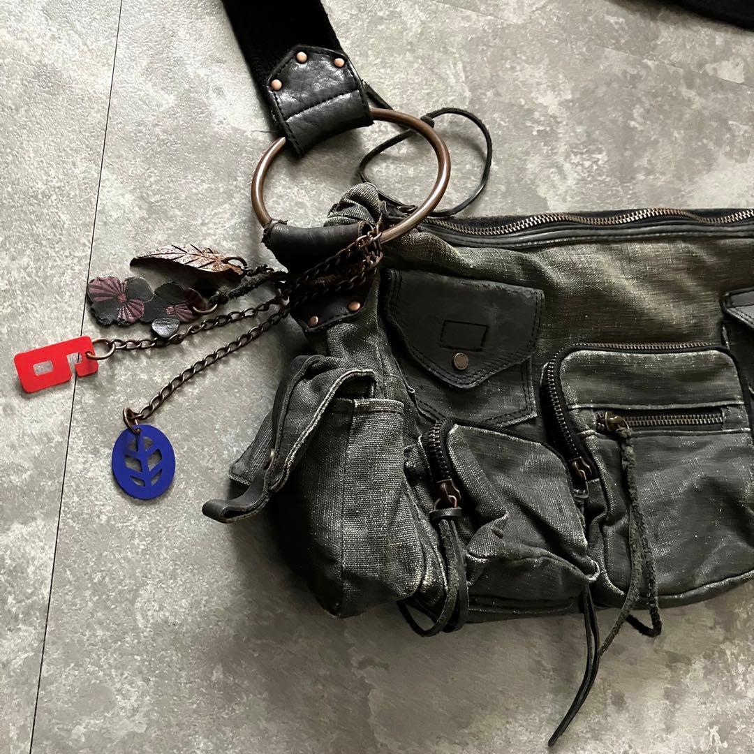 バッグ 90s00s diesel multi-pocket shoulder bag